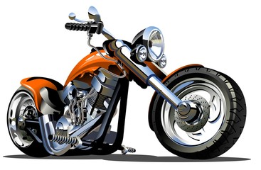 Wall Mural - Vector Cartoon Motorbike. Available EPS-8 vector format separated by groups and layers for easy edit