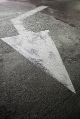 Wall Mural - Indication arrow on the road