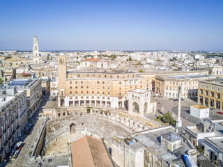 Historic city center of Lecce, Puglia, Italy