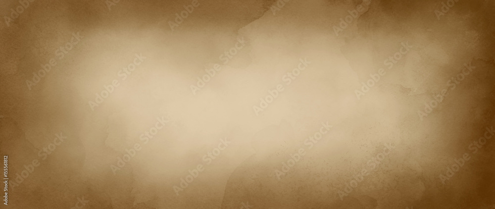 old brown paper background with watercolor or coffee color stains in marbled paint design - obrazy, fototapety, plakaty 