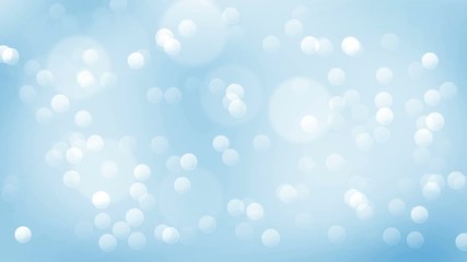 Wall Mural - blue abstract lights bokeh loopable background