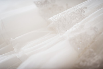 Canvas Print - wedding dress details