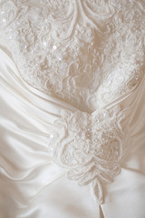 Canvas Print - wedding dress details