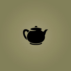 teapot icon. flat design