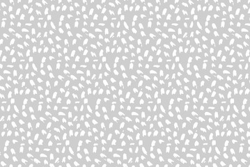  Vector seamless pattern. Abstract background with round brush strokes. Monochrome hand drawn texture. 