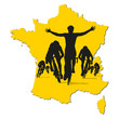 cyclisme - tour de France - maillot jaune - sprint -course - vélo - vainqueur