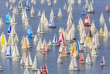 Barcolana, The Historic Sailing Regatta In Trieste, Italy