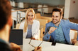 © djile - Young couple on consultation with the bank manager