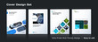 © Diamond Graphics - Abstract vector business template set. Brochure layout, cover mo