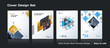 © Diamond Graphics - Abstract vector business template set. Brochure layout, cover mo