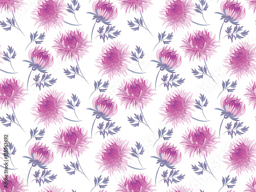 chrysanthemum  flower seaml...