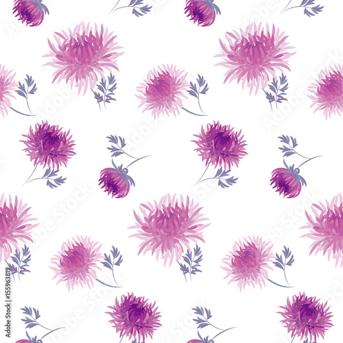 chrysanthemum  flower seaml...