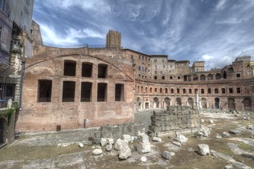 Wall Mural - Trajan's Forum in Rome, Italy