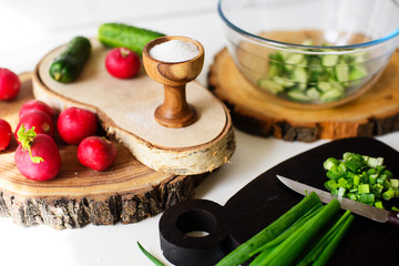 cooking vegetables salad