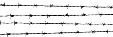 Abstract Vector Banner. Barbed Wire Background