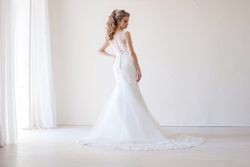 bride wedding gown white wedding love