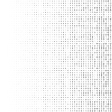 Binary Code Halftone Background. Zero And One Abstract Symbols. Coding Programming Concept Vector Illustration
