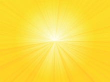 Yellow Sun Rays Background