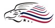 American eagle concept. Bald Eagle American Flag Symbol
