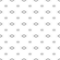 Leinwandbilder - Abstract seamless pattern. Grey rhombuses, modern stylish textures