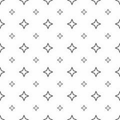 Leinwandbilder - Abstract seamless pattern. Grey stars, modern stylish textures