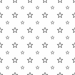 Leinwandbilder - Abstract seamless pattern. Grey stars, modern stylish textures