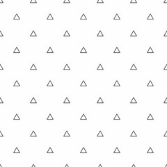 Leinwandbilder - Abstract seamless pattern. Grey triangles, modern stylish textures