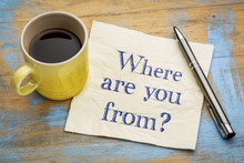 Where Are You From? A Question On Napkin.