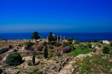 Wall Mural - Panorama view of Ancient Byblos ruin, Jubayl, Lebanon