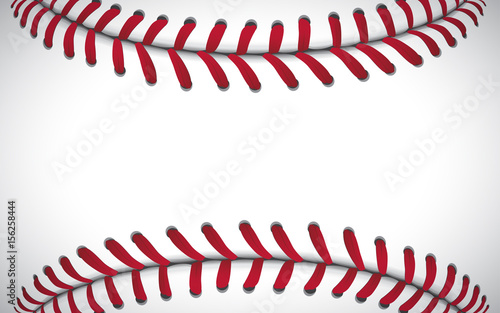 Texture of a baseball, sport background, vector illustration Canvas Print