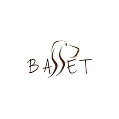 Poster - Basset vector illustration