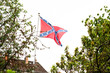 US confederate national flag waving