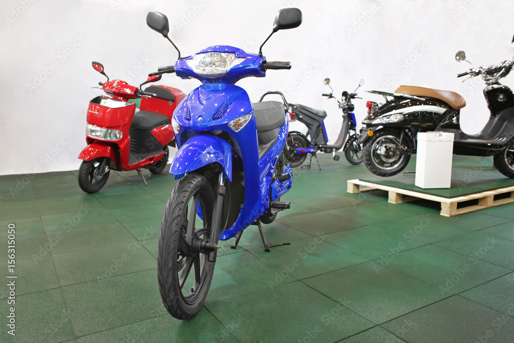 Bike exhibition in showroom