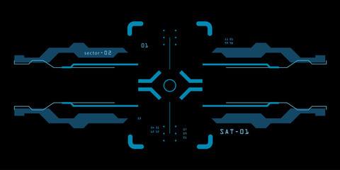 Wall Mural - Target element of the interface.