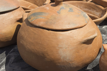 Handmade clay pots