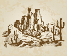 Typical Landscape Of Arizona