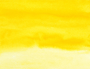 Abstract watercolor yellow background