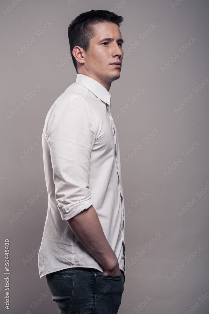 dress shirt side view Dress Shirt Mockup - Half Side View - PSD - 61115