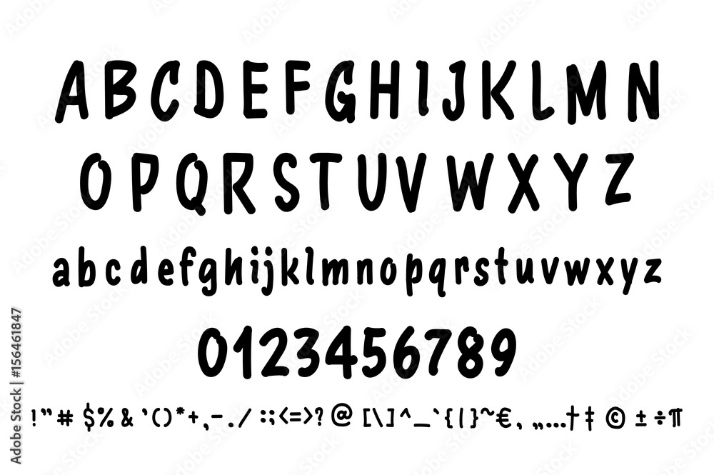 Vector Alphabet. Unique Custom Characters. Hand Lettering for Designs ...
