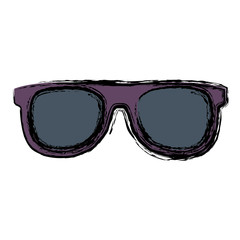 glasses accessory icon over white background. vector illustration