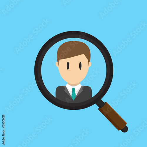 Use A Magnifying Glass To See The Job Banner Poster Background