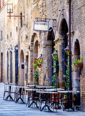 Poster - sidewalk restaurant