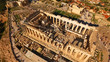 Aerial drone photo of Acropolis and the Pathenon, Athens historic centre, Attica, Greece