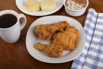 Wall Mural - Fried Chicken Biscuits and Beans