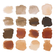Brown Blots Watercolor Set