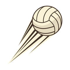 Sticker - volleyball ball sports activity play competition tournament vector illustration