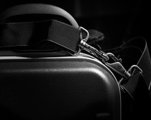 Luggage With Strap And Clasps