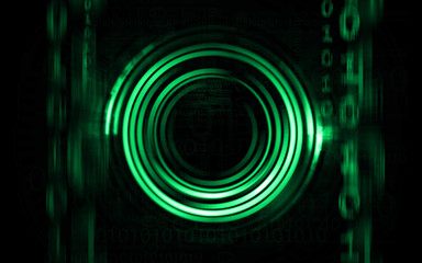 Poster - Abstract technology green background