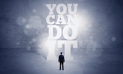 Wall Mural - Salesman you can do it motivation