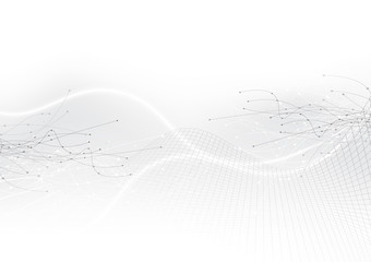 Wall Mural - vector background abstract technology communication data science